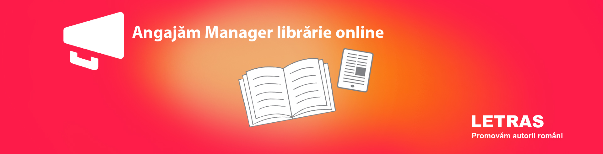 banner angajare manager librarie online copy