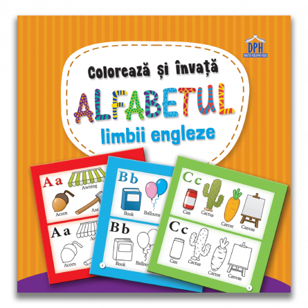 Coloreaza si invata alfabetul limbii engleze - Editura DPH