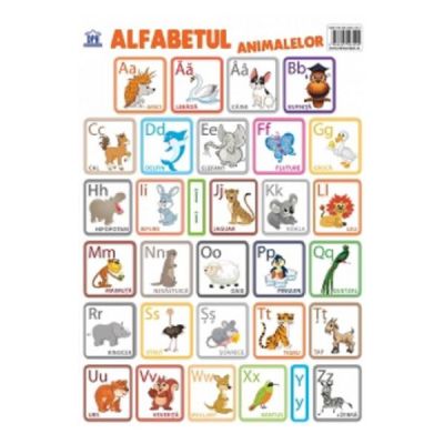 Alfabetul animalelor - Plansa - Editura DPH